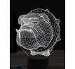 Beling 3D lampa, Bulldog head, 16 barevná, PS08