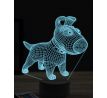 Beling 3D lampa, Cartoon pes, 16 barevná, PS09