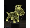 Beling 3D lampa, Cartoon pes, 16 barevná, PS09