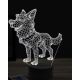 Beling 3D lampa, Cartoon Shepherd pes, 16 barevná, PS10