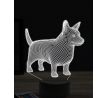 Beling 3D lampa, Corgi dog, 16 barevná, PS11
