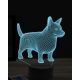 Beling 3D lampa, Corgi dog, 16 barevná, PS11