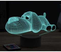 Beling 3D lampa, Dog toy, 16 barevná, PS14