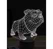 Beling 3D lampa, Funny Bulldog, 16 barevná, PS15