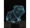Beling 3D lampa, Funny Bulldog, 16 barevná, PS15