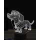 Beling 3D lampa, Funny Dachshund, 16 barevná, PS17