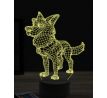 Beling 3D lampa, Funny German Shepherd, 16 barevná, PS18