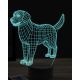 Beling 3D lampa, Golden Retriever, 16 barevná, PS21