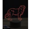 Beling 3D lampa, Golden Retriever pes, 16 barevná, PS22