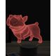 Beling 3D lampa, Happy playing dog, 16 barevná, PS24