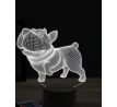Beling 3D lampa, Happy playing dog, 16 barevná, PS24