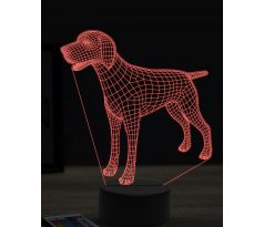 Beling 3D lampa, Pointer dog, 16 barevná, PS31
