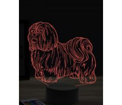Beling 3D lampa, Shih Tzu, 16 barevná, PS34