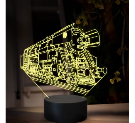 Beling 3D lampa, Parný rušeň 477.0 Papagáj, 16 barevná, SXQ60