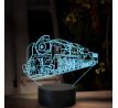 Beling 3D lampa, Parný rušeň 486.0 ''Zelený-Anton'', 16 barevná, SXQ61