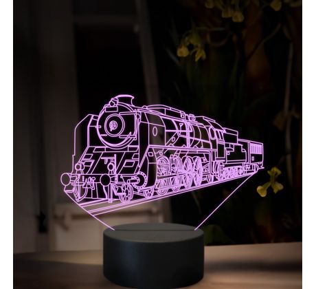 Beling 3D lampa, Parný rušeň 486.0 ''Zelený-Anton'', 16 barevná, SXQ61