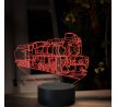 Beling 3D lampa, Parný rušeň U57.0, 16 barevná, SXQ69