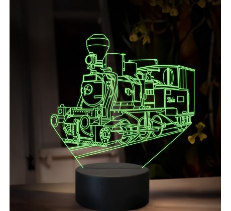 Beling 3D lampa, Parný rušeň U36, 16 barevná, SXQ70
