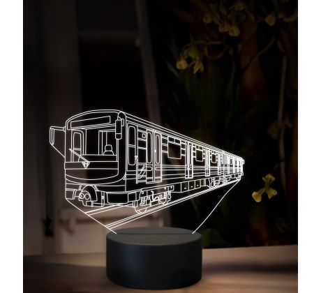 Beling 3D lampa, Pražské metro, 16 barevná, SXR75