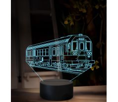 Beling 3D lampa, Motorový rušeň 843018-3, 16 barevná, SXR76