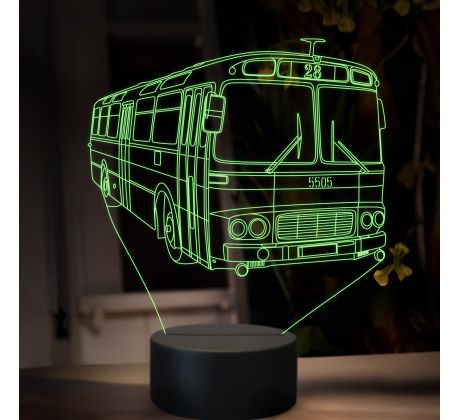 Beling 3D lampa, Karosa ŠL 11, 16 barevná GS22