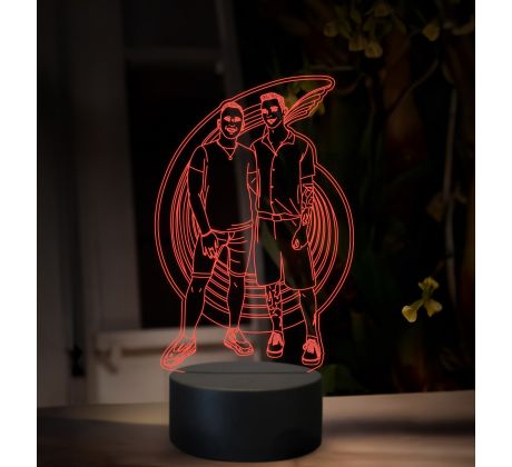 Beling 3D lampa, Vlastní návrh, 16 barevná B1V3