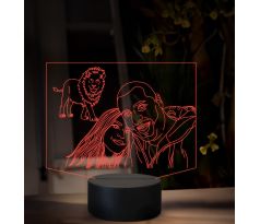 Beling 3D lampa, Vlastní návrh, 16 barevná B1V5