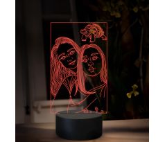 Beling 3D lampa, Vlastní návrh, 16 barevná B1V6