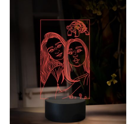 Beling 3D lampa, Vlastní návrh, 16 barevná B1V6