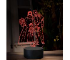 Beling 3D lampa, Vlastní návrh, 16 barevná B1V7