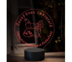 Beling 3D lampa, Vlastní návrh, 16 barevná B1Q6