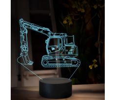 Beling 3D lampa, Jcb 130 lc t4, 16 barevná, BA17