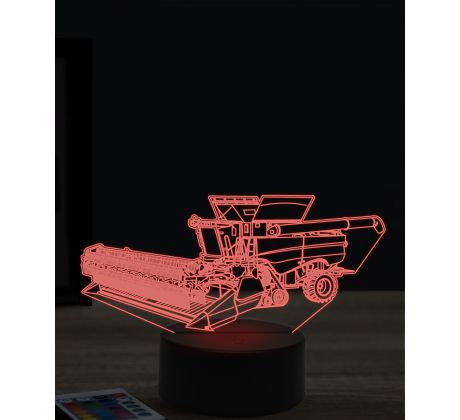 Beling 3D lampa, John Deere xp harvester, 16 barevná, TR28