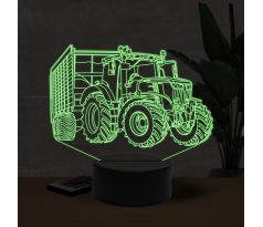 Beling 3D lampa, John Deere 6100 with trailer, 16 barevná, TR34