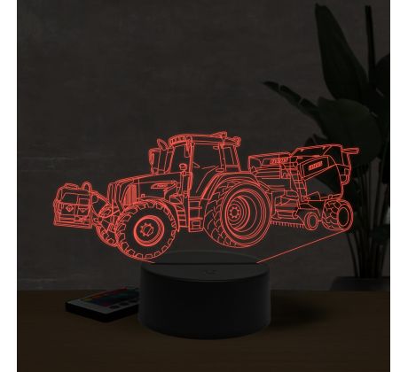 Beling 3D lampa, Fendt with bailer, 16 barevná, TR48