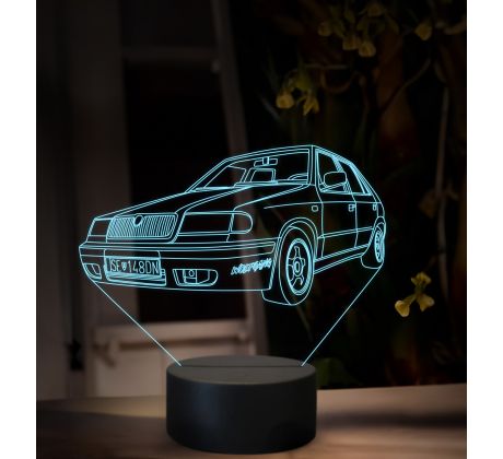 Beling 3D lampa, Škoda Felícia, 16 barevná, SA04
