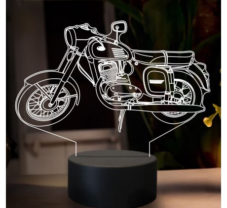 Beling 3D lampa, Jawa 250 Panelka ,16 barevná ZZ93