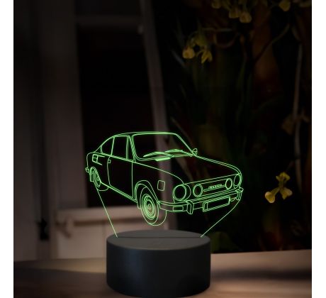 Beling 3D lampa, Škoda 110R, 16 barevná, SA09