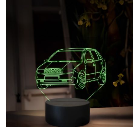 Beling 3D lampa, Škoda Fabia 1, 16 barevná, SA14