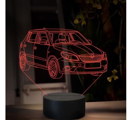 Beling 3D lampa, Škoda Fabia RS, 16 barevná, SA16