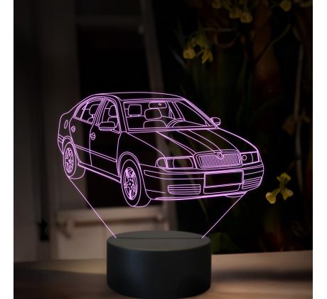 Beling 3D lampa, Škoda Octavia 1, 16 barevná, SA20