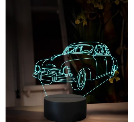 Beling 3D lampa, Škoda 1200, 16 barevná, SA22