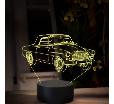 Beling 3D lampa, Škoda Felicia (1959–1964) – roadster, 16 barevná, SA23