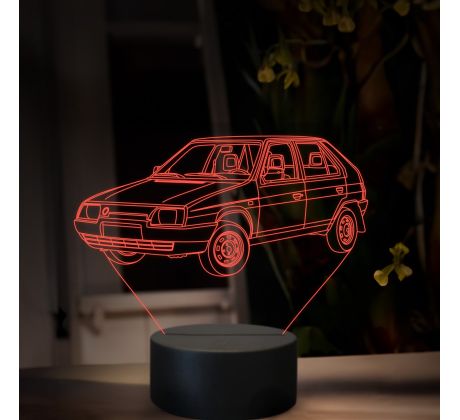 Beling 3D lampa, Škoda Favorit, 16 barevná, SA24