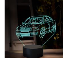 Beling 3D lampa, Škoda Superb 1, 16 barevná, SA26