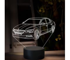 Beling 3D lampa, Škoda Superb 3, 16 barevná, SA27